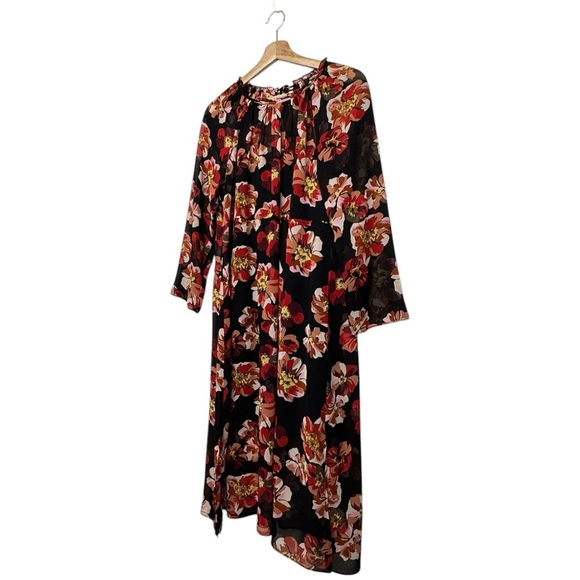 MADEWELL Shirred Midi Dress French Rose M - Picture 8 of 14